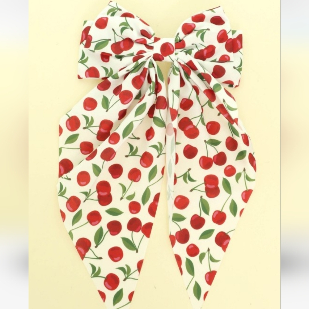 Playful Cherry Design Barrette Hair Clip
